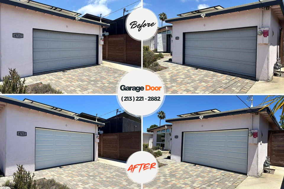 Before and after: garage door repair Stottville, NY